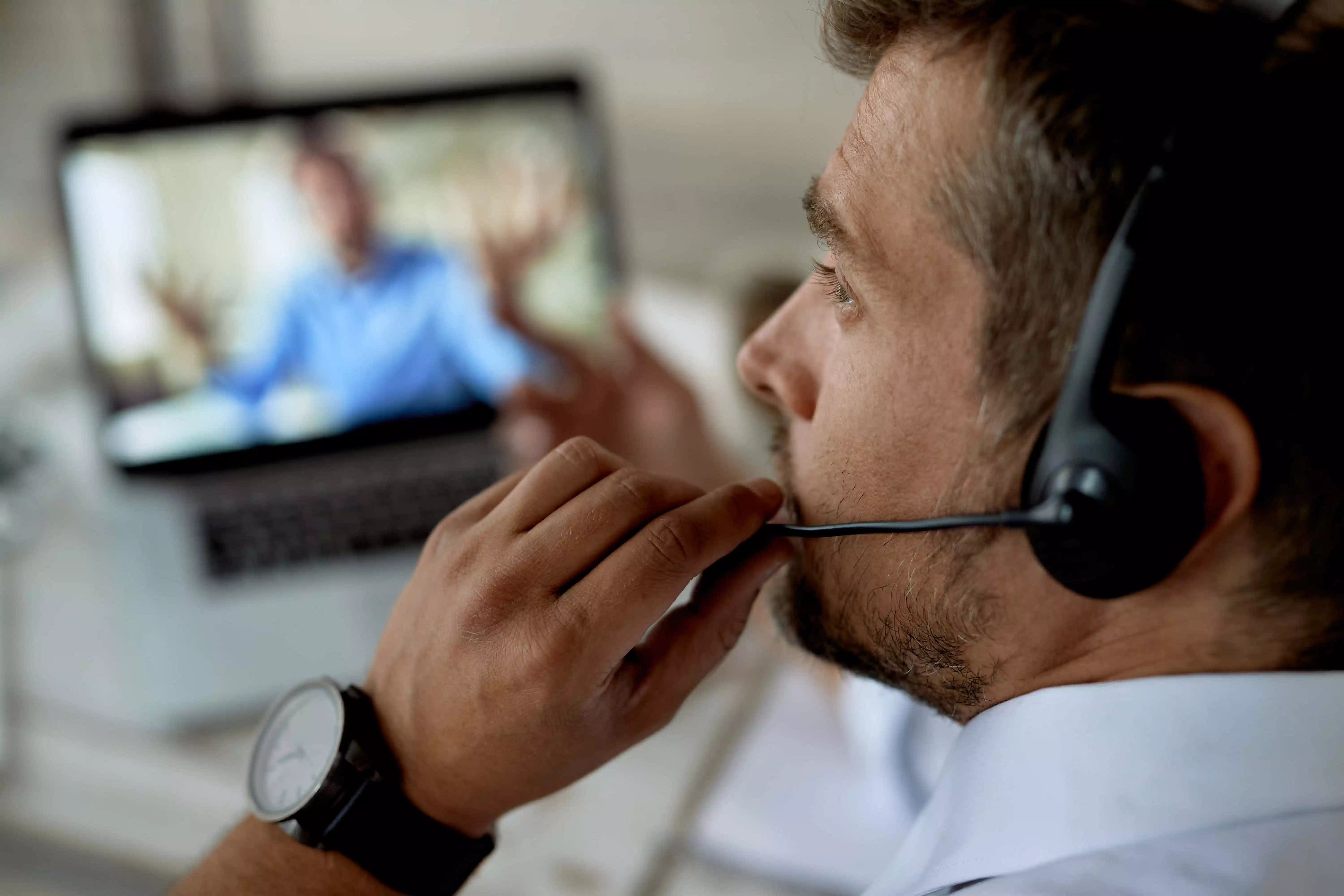 Photo of our contact team in Brighton, UK, handling website inquiries over the phone